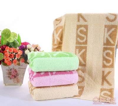 高阳县然然纺织品经销处 jh00114支纯棉提花面巾，厂家直批的吸水柔软之选